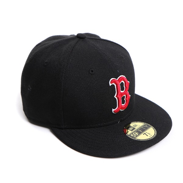 [NEWERA] MLB BASIC CUSTOM BOSTON RED SOX 59FIFTY 엠엘비 베이직 보스톤 레드 삭스 뉴에라 커스텀 모자 # BLACK/SCARLET/WHITE