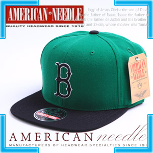 [American Needle] 보스턴 레드삭스 스냅백 MLB Boston Redsox Snapback Hat # GREEN/BLACK