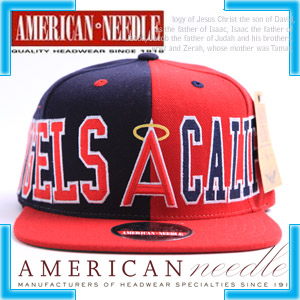 [American Needle] 아메리칸 니들 캘리포니아 스냅백 Angels California Snapback Hat # RED/NAVY